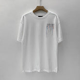 Amiri T Shirt Colorful Splash Ink Casual round Neck Short Sleeves T-shirt